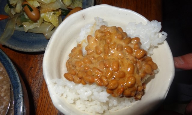 natto. Yes, it does a little.