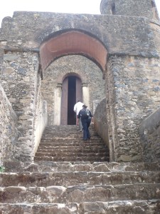 Stairs and arch at Gondar