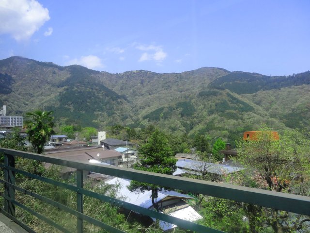 From the Hakone Tozan train over the mountains.