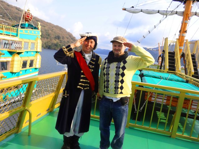 Ahoy matie! Aboard our mighty ship on the Lake known as Ashi!