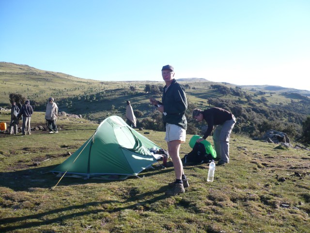 Taking tents down at Geech Camp