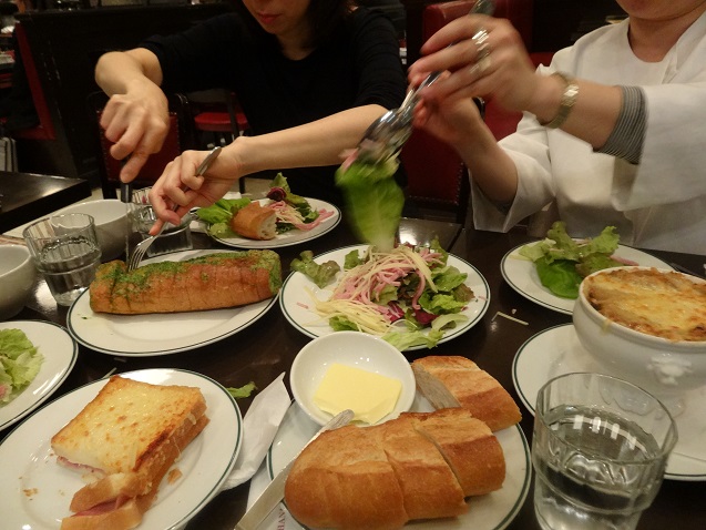 Dinner looked like this.