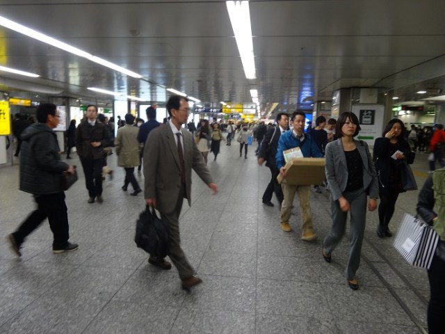 Yokohama station - usually way busier than this