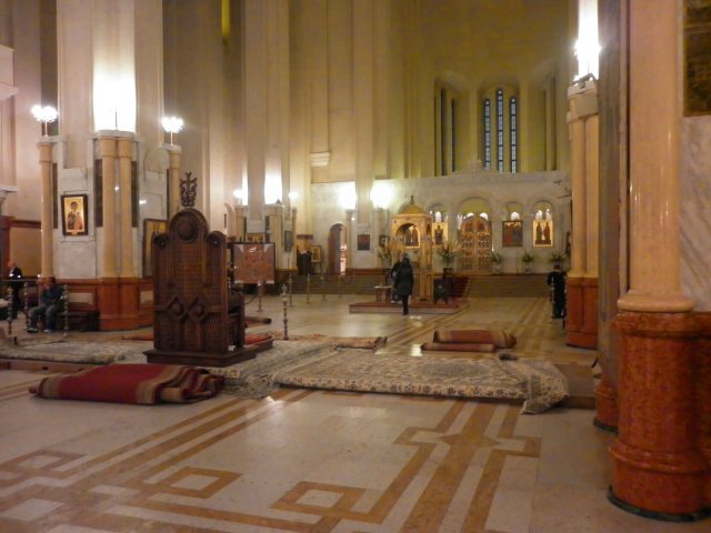 Inside the Holy Trinity Cathedral.