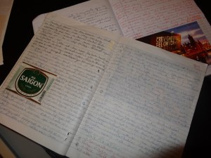 Another thing I try to include is a beer label from each country.