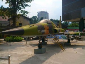 An American jet at the War Remnant Museum