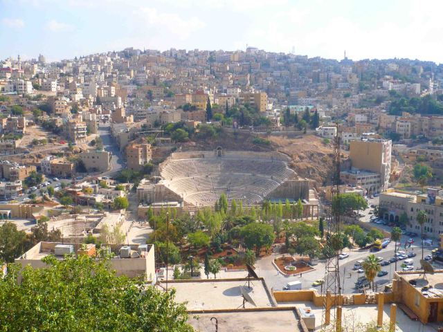 View from the citadel across Amman