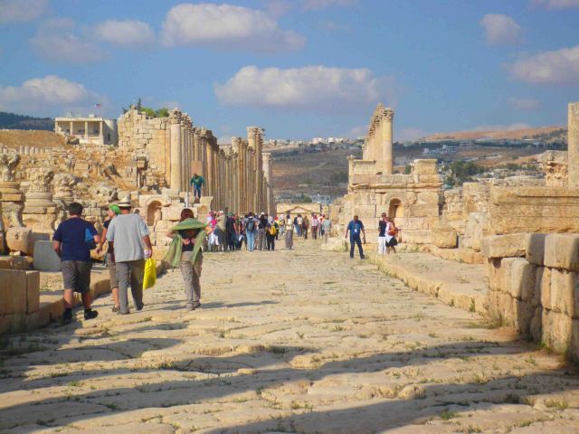 An ancient avenue at Jerash