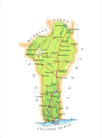 Map-Benin