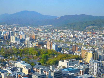 A view of Kyoto from the tower