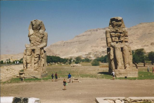 Statues near Valley of the Kings, Egypt, 1999