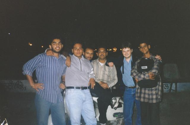 Some of my new friends and I in Jaladhar