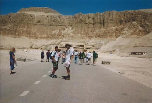 Entering the Valley of the Kings.