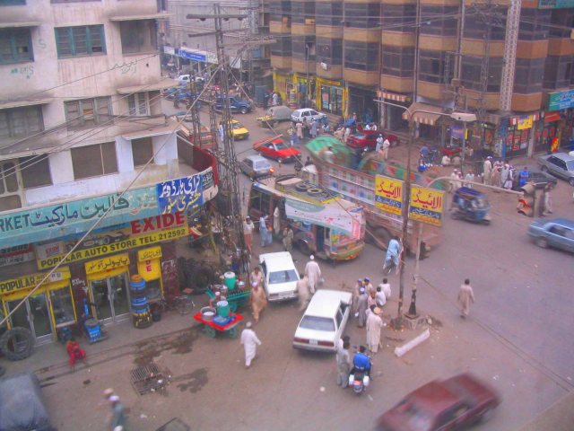 From my hotel room in Peshawar.