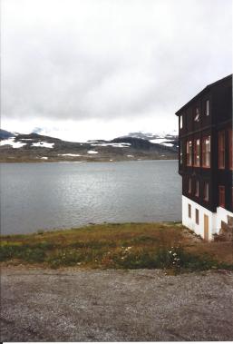 Snow still in the summer, where there the train stops mid-journey.