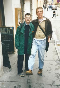 Mike and I back in Prague, 1999.