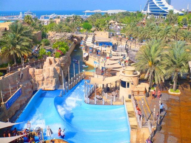 A view over Wild Wadi. 