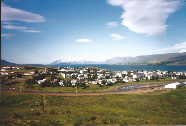 Town of Akureyri. 