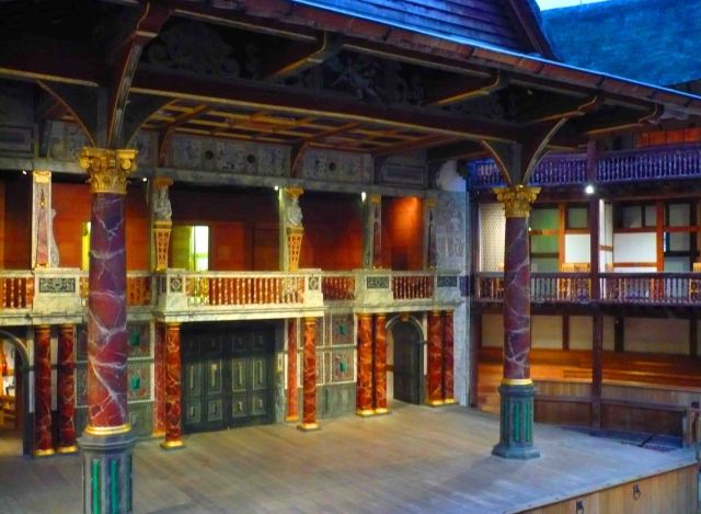 The place to see a show - Shakespeare's Globe in London.