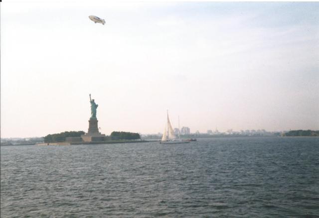 The Statue of Liberty from the ferry.