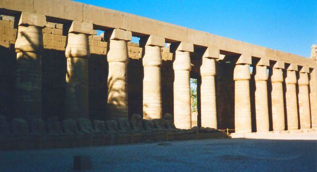Columns at Karnak Temple