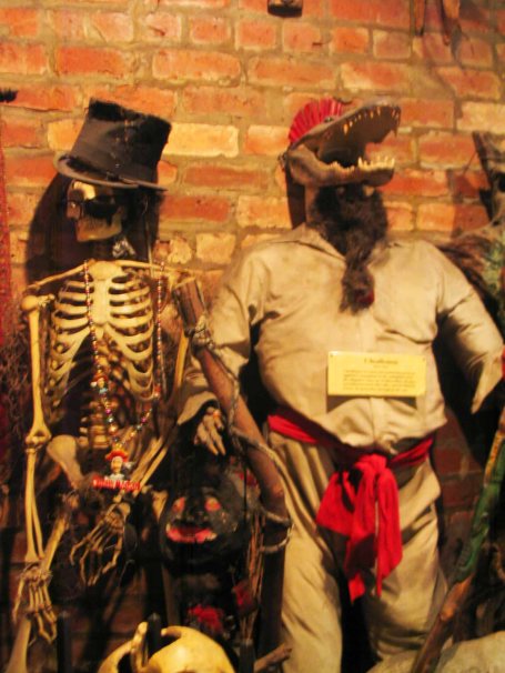 In the Voodoo Museum.