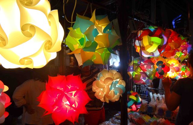 Beautiful light shades at the Night Market