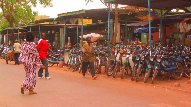 A street in Burkina Faso.