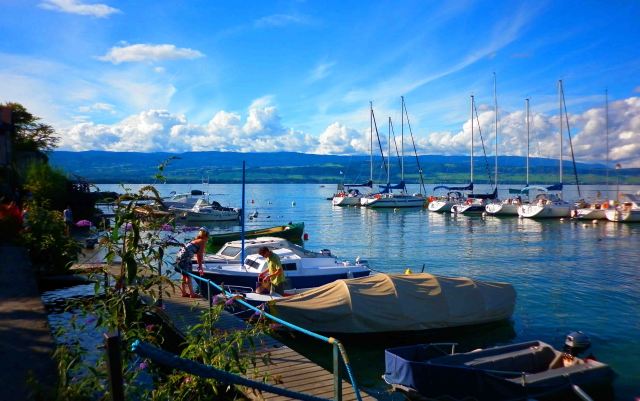 Lac Leman at Yvoire.