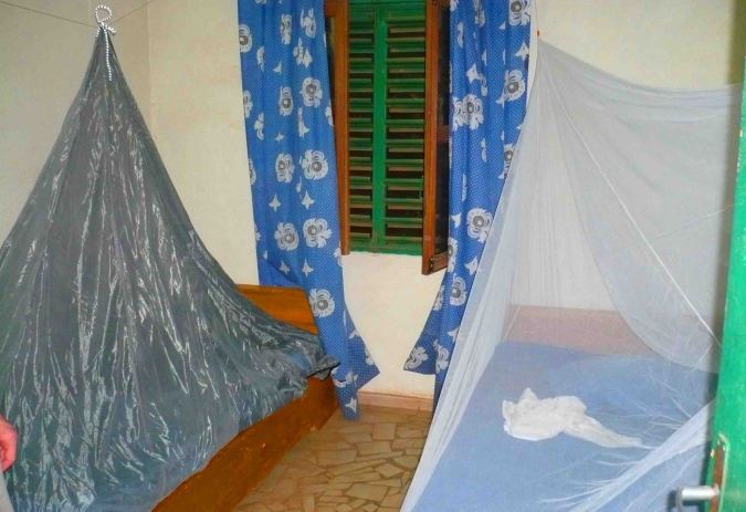 Mozzie nets all set up in Ouhugouyah!