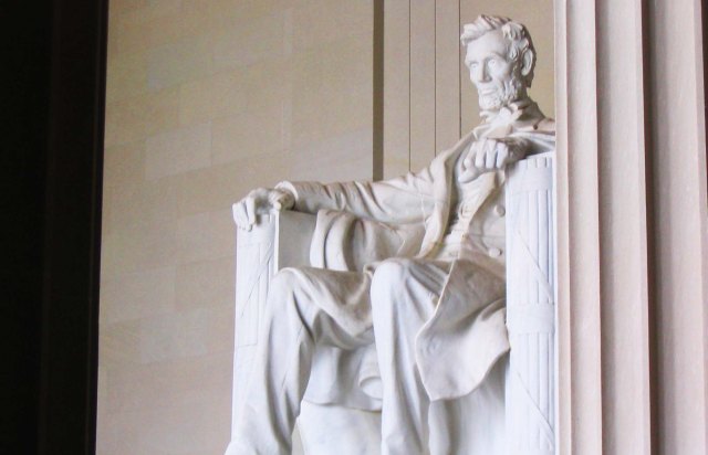 The Lincoln Memorial.