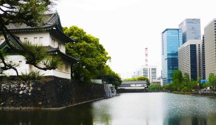 Emperor's Palace in the centre of Tokyo.