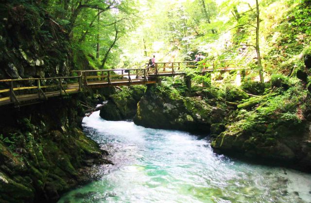 Such a stunning place is Vintgar Gorge.