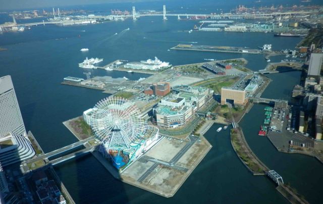 The island in question - from the Landmark Tower.