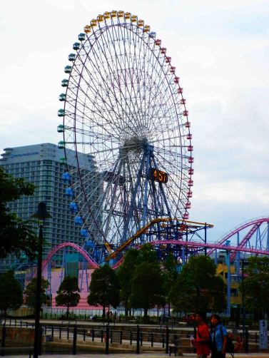 Ferris wheel and its, umm, clock.