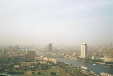 Sunny, smoggy Cairo