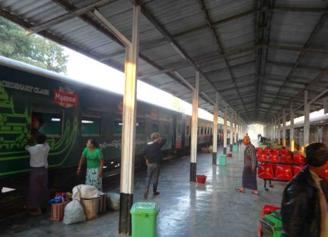 Shwenyaung Station as I disembarked.