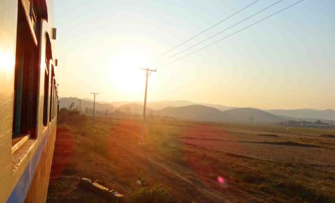 Getting close to the end as the sun sets.