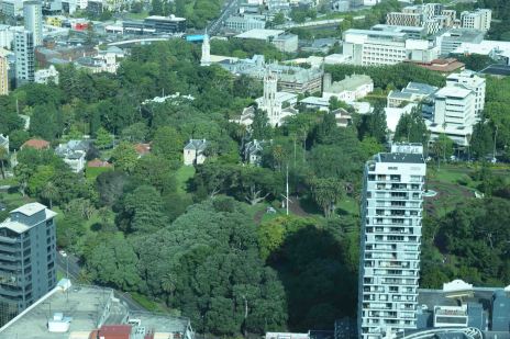 View of Auckland from the Sky Tower.