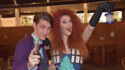 A couple of friendly cosplayers.