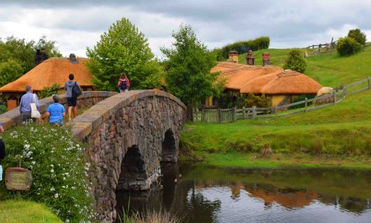 The bridge leading to the Green Dragon.