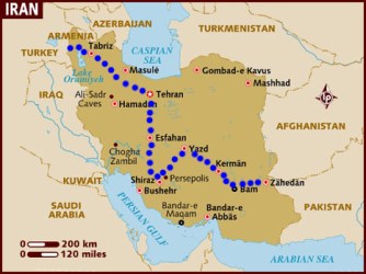 Map from Lonely Planet
