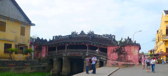 Famous bridge in Hoi An.