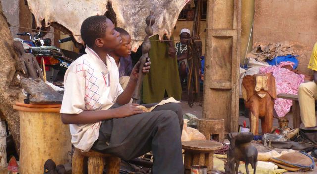 at artisans market bamako