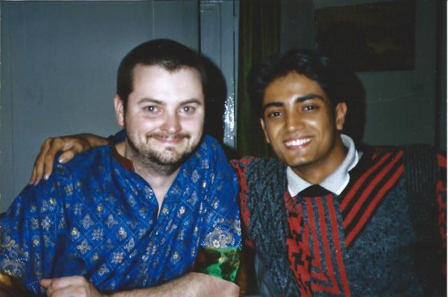 That's (honestly!) me on the left there the only time I ever shaved my head.