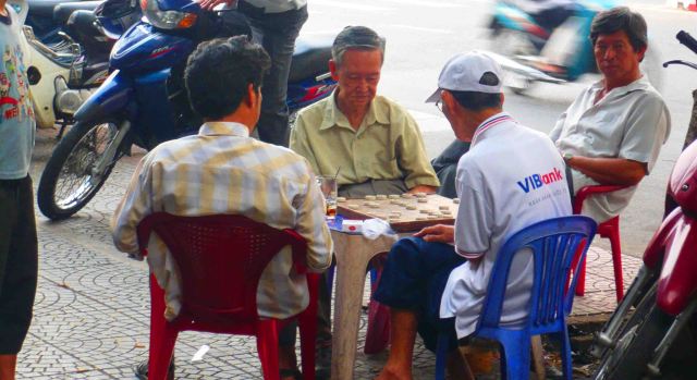 men playing game hcmc