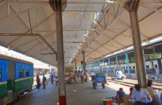 Platform the train from.