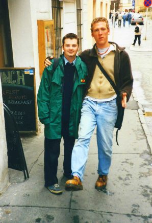 This is me in 1999 in one of my rare photos with me in it, and Mike.