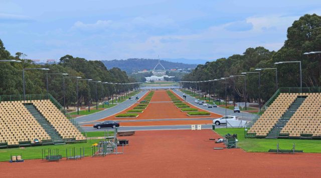 View FROM Parliament House.