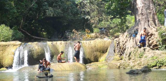 Swimming and mucking about in the water!